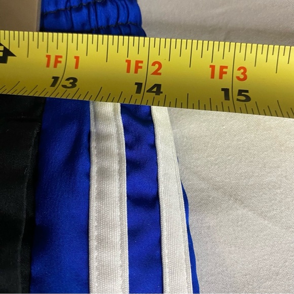 Adidas Track Pants Youth YXL Climalite Black/Blue 3 Stripe Athleticwear Sports - Picture 9 of 11